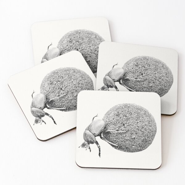 Item preview, Dung Beetle Rolling Dung Ball African Wildlife designed and sold by Scotch Macaskill.