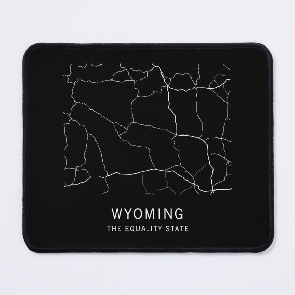 Item preview, Wyoming State Road Map designed and sold by clarkstpress.