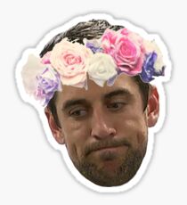 Flower Crown Aaron Rodgers 2.0 Sticker