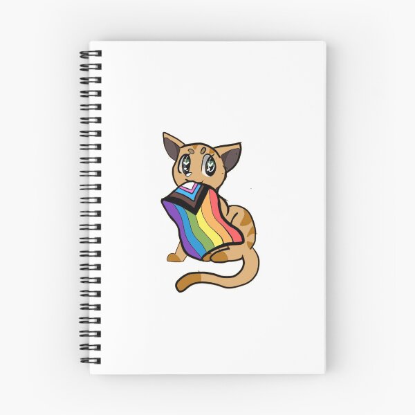 Item preview, Ginger progress pride cat  designed and sold by Dollymeds.