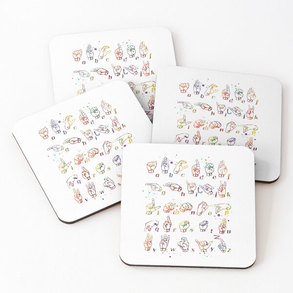 Item preview, ASL Sign Language Watercolor designed and sold by LotusGifts.