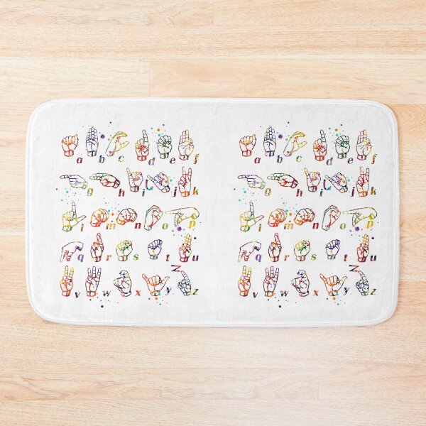 Item preview, ASL Sign Language Watercolor designed and sold by LotusGifts.