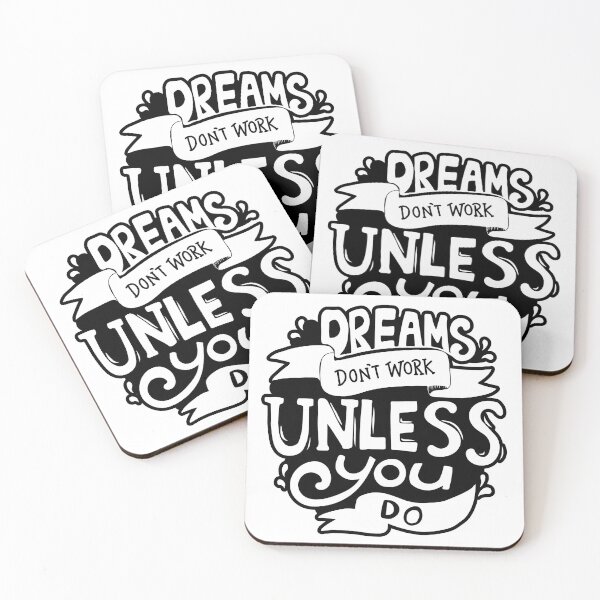 Item preview, Dreams don't work unless you do  designed and sold by BeeMeCreative.