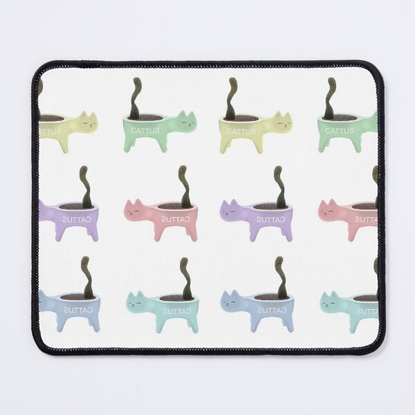 Item preview, Cattus Pattern Pastel Cats - Cactus Aesthetic designed and sold by ViewerEqualsPhoton.
