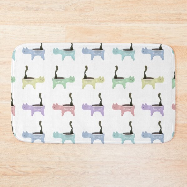 Item preview, Cattus Pattern Pastel Cats - Cactus Aesthetic designed and sold by ViewerEqualsPhoton.