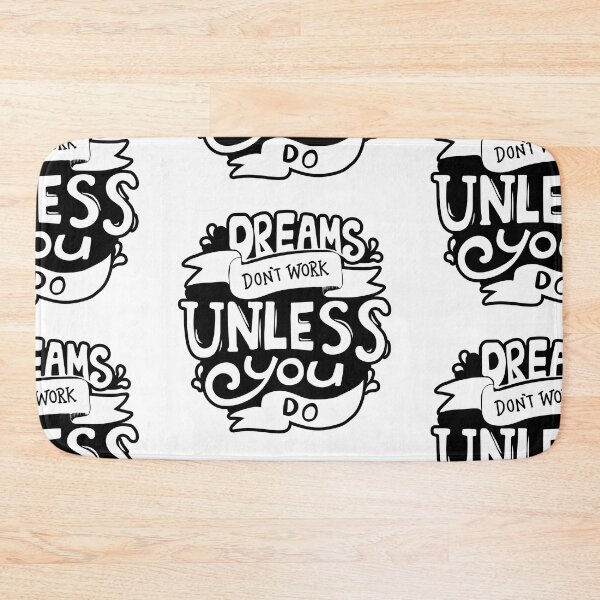 Item preview, Dreams don't work unless you do  designed and sold by BeeMeCreative.