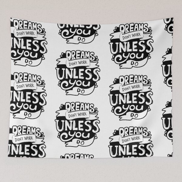 Item preview, Dreams don't work unless you do  designed and sold by BeeMeCreative.