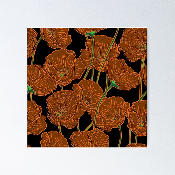 Item preview, burnt orange autumn pattern designed and sold by dionysusgk555.