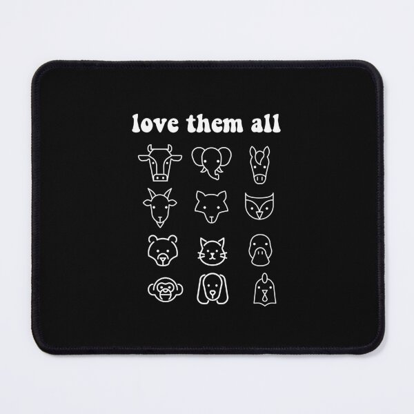 Item preview, love them all - minimalist heads (white text) designed and sold by quinnhopp.