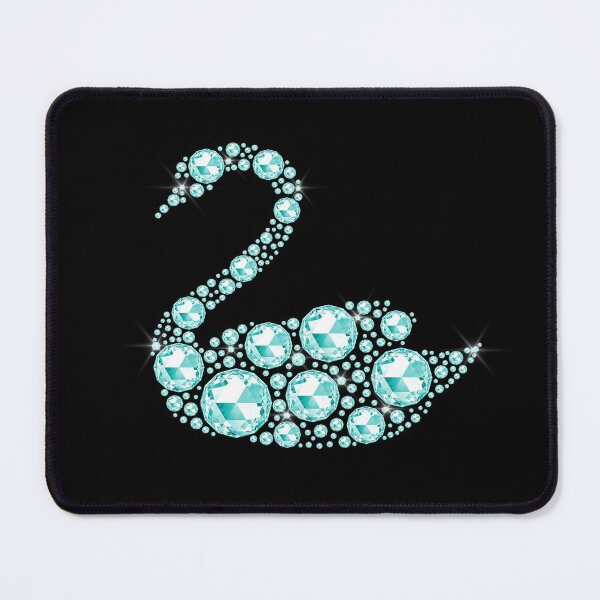 Item preview, Diamond Swan in Aqua Blue designed and sold by WisdomInspired.