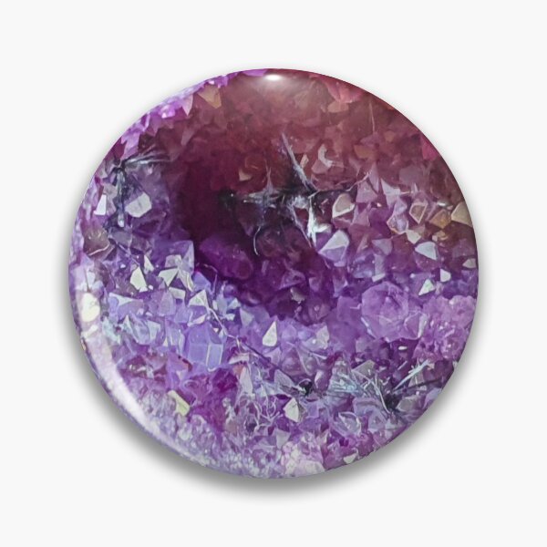 Artikelvorschau, Lila druzy Achat Geode. Natursteinfotografie entworfen und verkauft von empowercrystals.