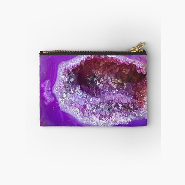Item preview, Purple druzy agate geode. Natural stone photography designed and sold by empowercrystals.