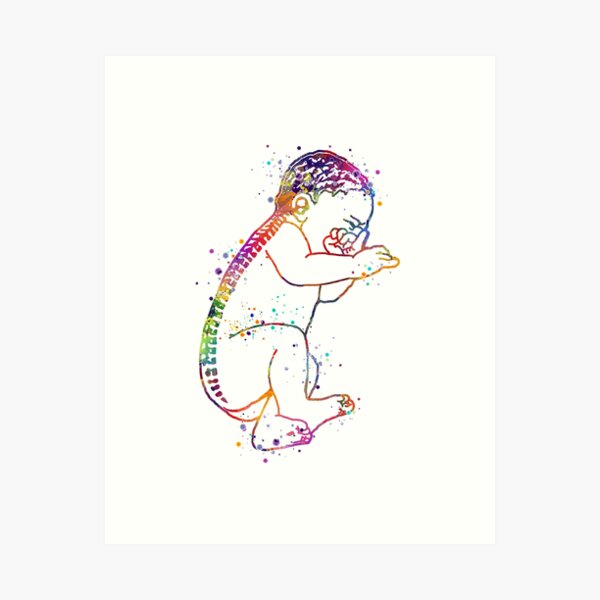 Item preview, Baby Colorful Watercolor designed and sold by LotusGifts.