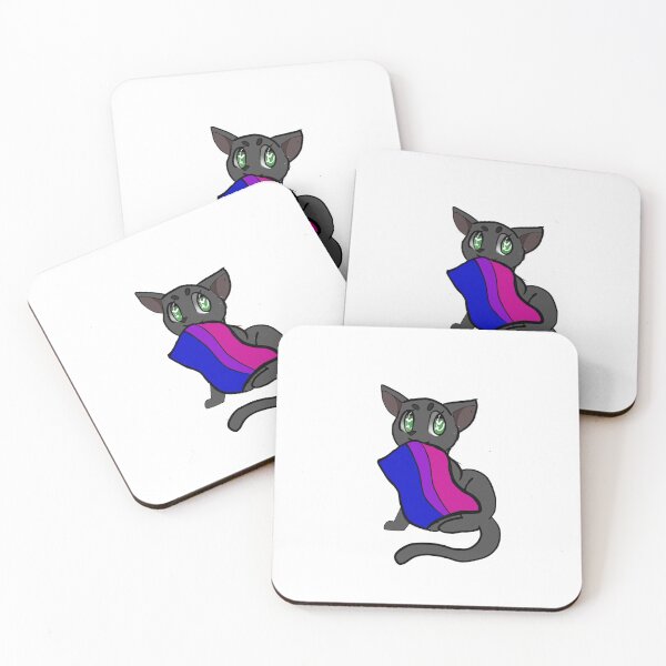 Item preview, Black cat bi pride designed and sold by Dollymeds.