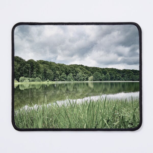 Item preview, Green Trees By The Lake And Rain Clouds designed and sold by EvelinePatterns.