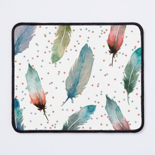 Item preview, Colorful Feathers Pattern designed and sold by EvelinePatterns.