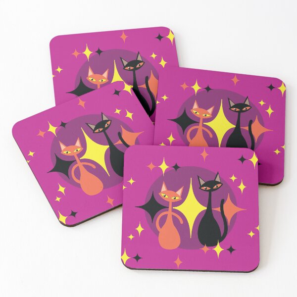 Item preview, Mid Mod Halloween Cats designed and sold by 7SistersGraphX.