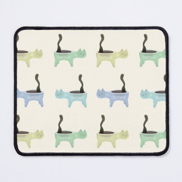 Item preview, Cattus Pattern Pastel Cats - Cactus Aesthetic designed and sold by ViewerEqualsPhoton.