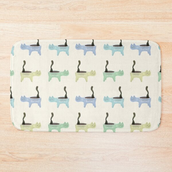 Item preview, Cattus Pattern Pastel Cats - Cactus Aesthetic designed and sold by ViewerEqualsPhoton.