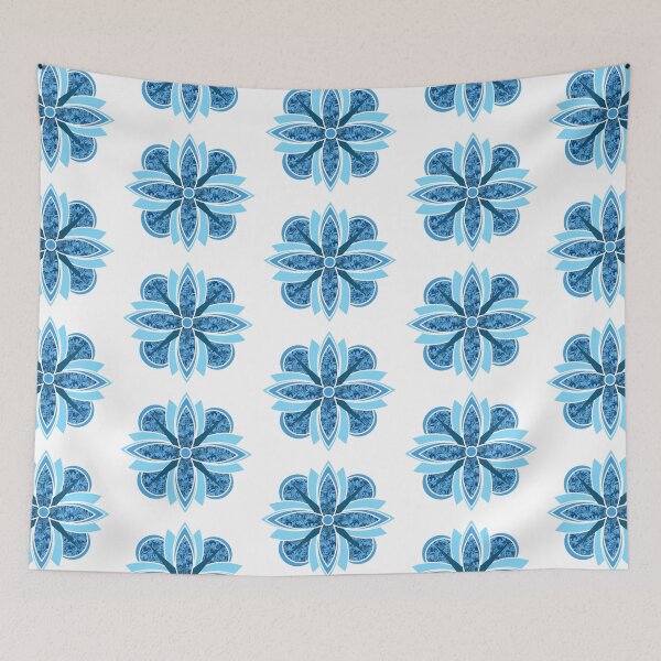 Item preview, Blue Abstract Flower designed and sold by lmocimages.