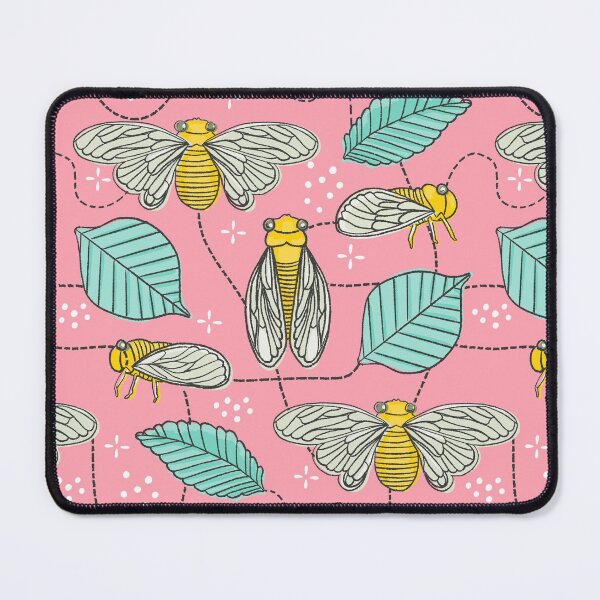 Item preview, Summer Cicada - Pink designed and sold by latheandquill.