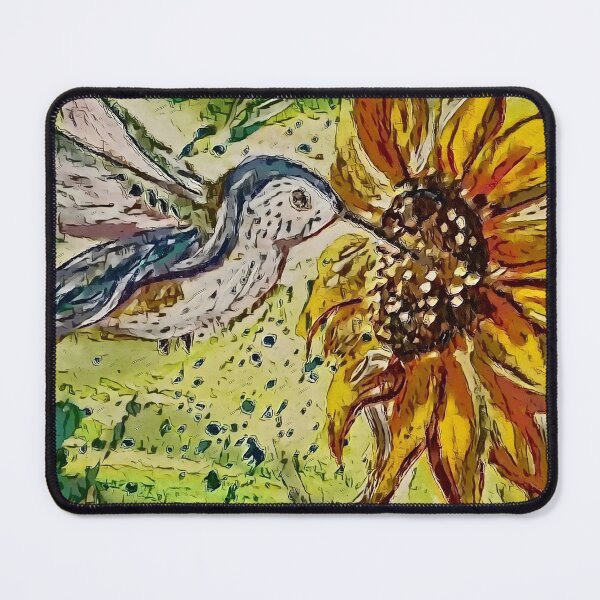 Item preview, Hummingbird and Sunflower designed and sold by EloiseArt.