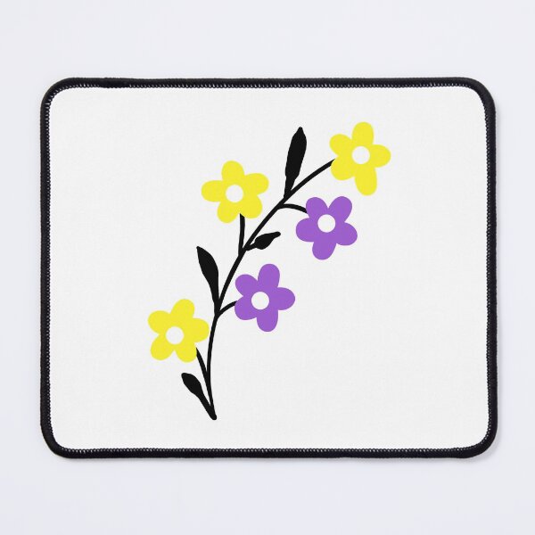 Item preview, Subtle Nonbinary Pride Flowers. Nonbinary flowers 2 designed and sold by tiredandbored.