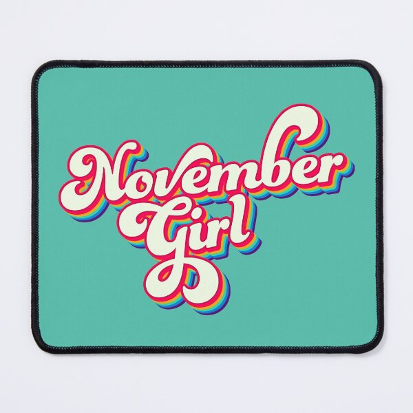 Item preview, November Girl - Groovy Retro birthday text designed and sold by PaperPaper.