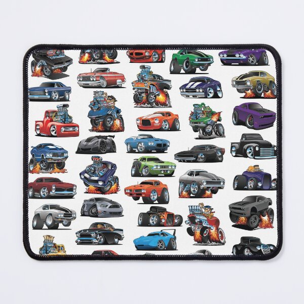 Item preview, American Hot Rods, Muscle Cars, Street Rods, Pickup Trucks and Motorcycle Cartoons designed and sold by hobrath.