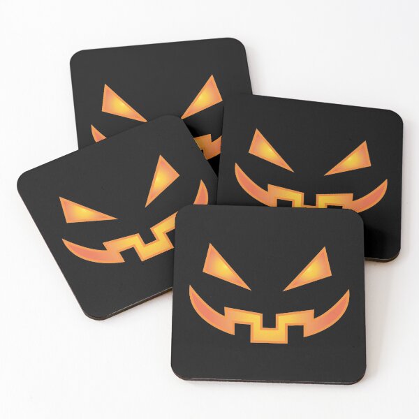 Item preview,  Cute and Kawaii Scary Halloween Pumpkin and Jack O Lantern Face 4 designed and sold by ArtSparkInc.