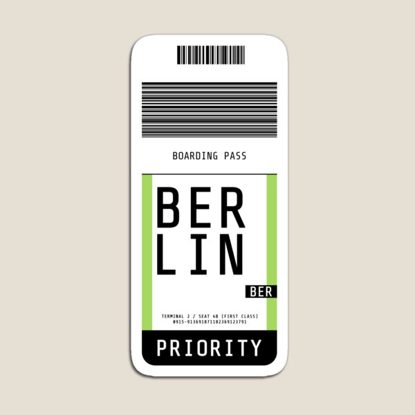 Item preview, Berlin Boarding Pass BER designed and sold by lukassfr.