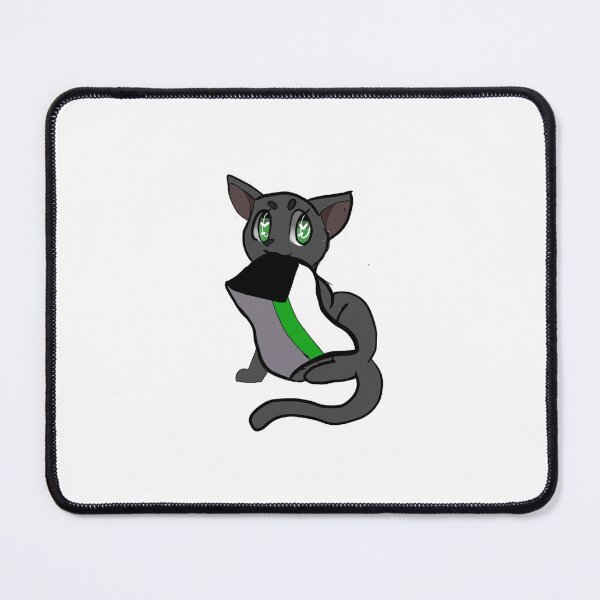Item preview, Demiromantic pride black cat designed and sold by Dollymeds.