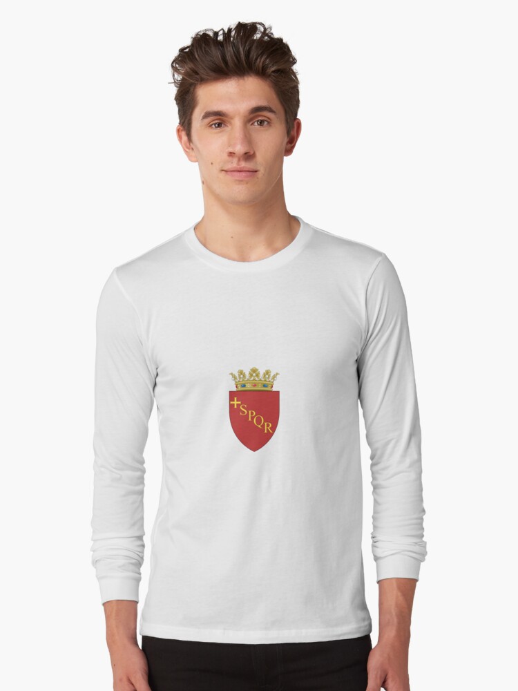 Thumbnail 1 of 5, Long Sleeve T-Shirt, Rome Coat or Arms designed and sold by ItaliaStore.