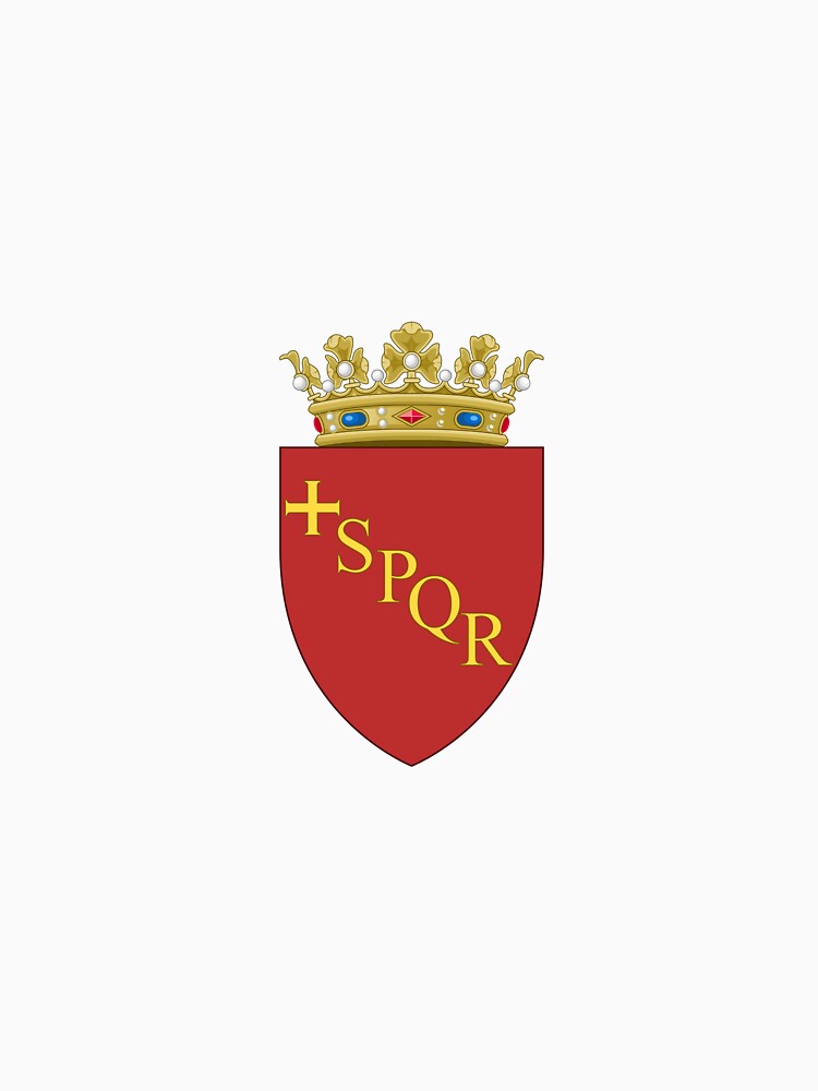 Thumbnail 7 of 7, Classic T-Shirt, Rome Coat or Arms designed and sold by ItaliaStore.