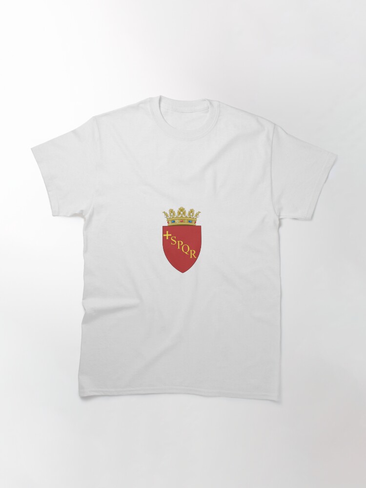 Thumbnail 3 of 7, Classic T-Shirt, Rome Coat or Arms designed and sold by ItaliaStore.