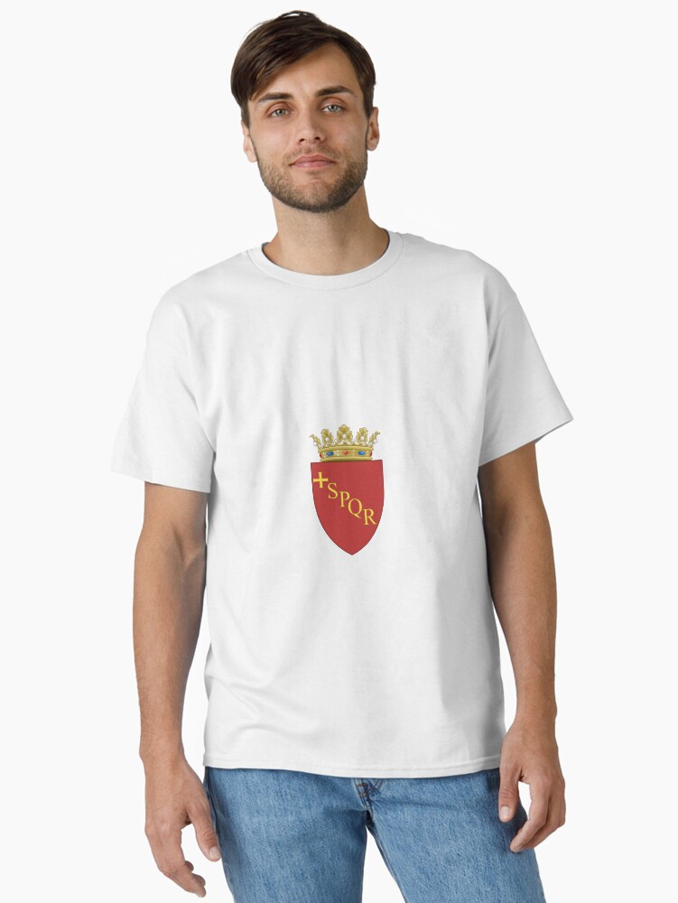 Thumbnail 1 of 7, Classic T-Shirt, Rome Coat or Arms designed and sold by ItaliaStore.