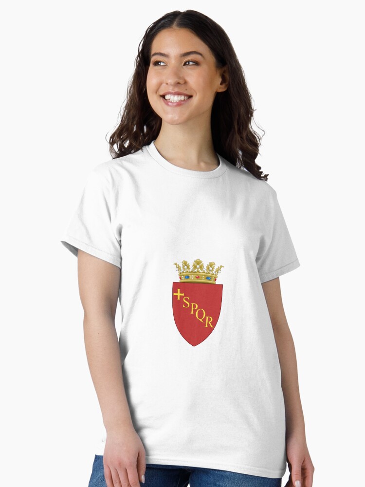 Thumbnail 2 of 7, Classic T-Shirt, Rome Coat or Arms designed and sold by ItaliaStore.