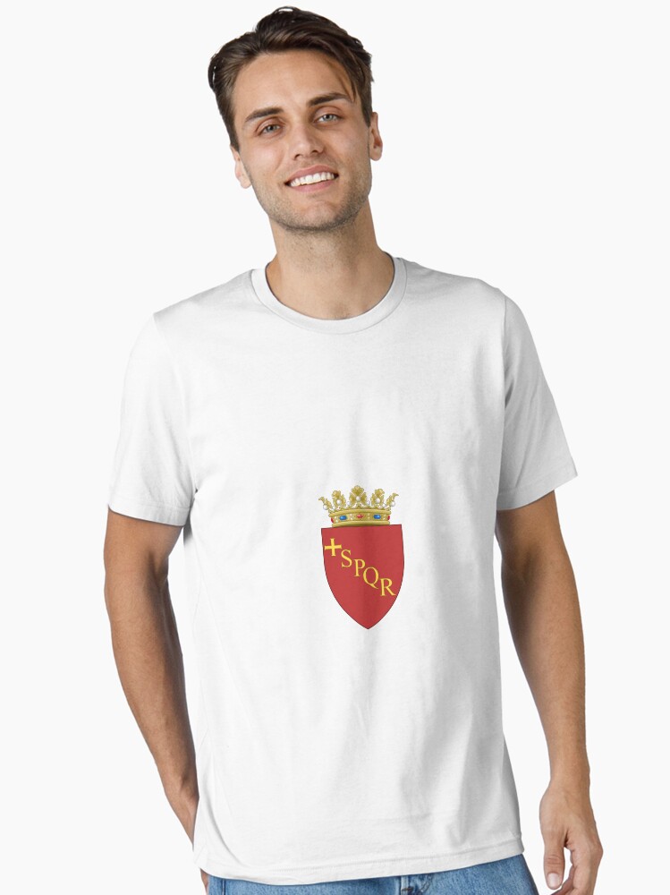 Thumbnail 1 of 7, Essential T-Shirt, Rome Coat or Arms designed and sold by ItaliaStore.
