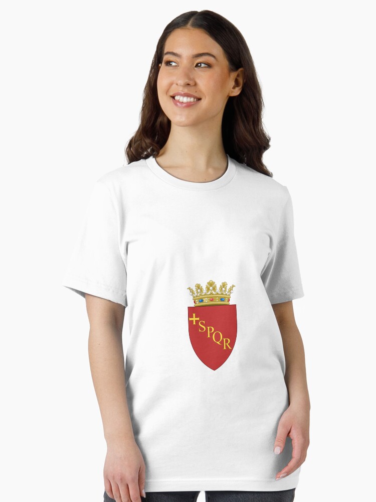 Thumbnail 2 of 7, Essential T-Shirt, Rome Coat or Arms designed and sold by ItaliaStore.