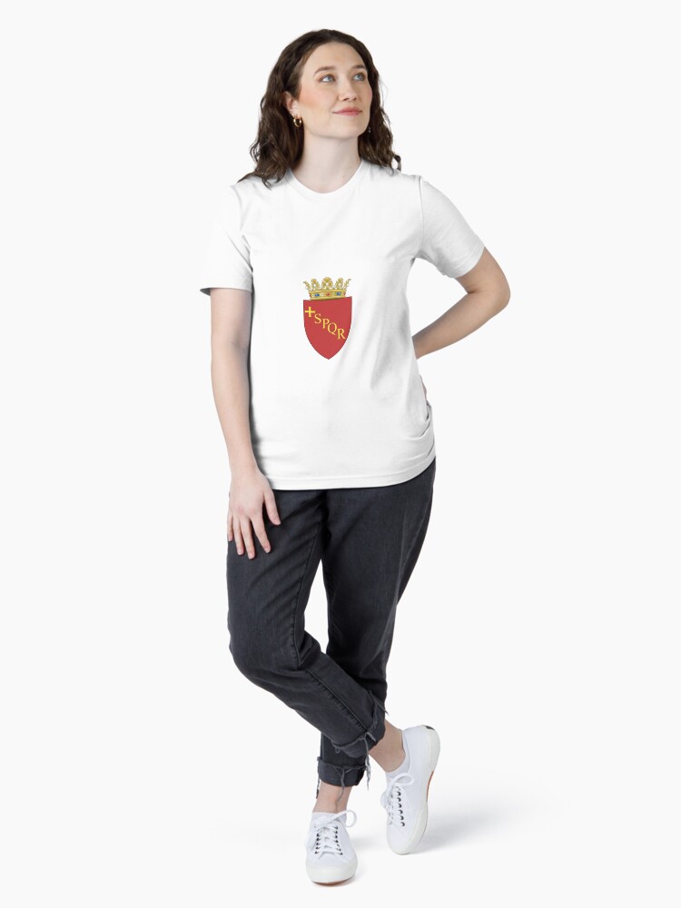 Thumbnail 4 of 7, Essential T-Shirt, Rome Coat or Arms designed and sold by ItaliaStore.