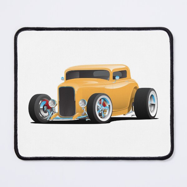 Item preview, Classic American Yellow 32 Hotrod Car Illustration designed and sold by hobrath.