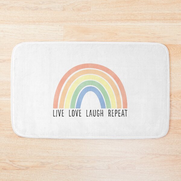 Item preview, Live Love Laugh Repeat Rainbow designed and sold by fotollissimo.