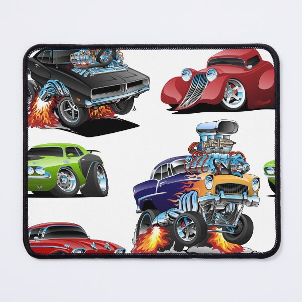 Item preview, Hot Rods and Muscle Cars Seamless Repeating Pattern designed and sold by hobrath.