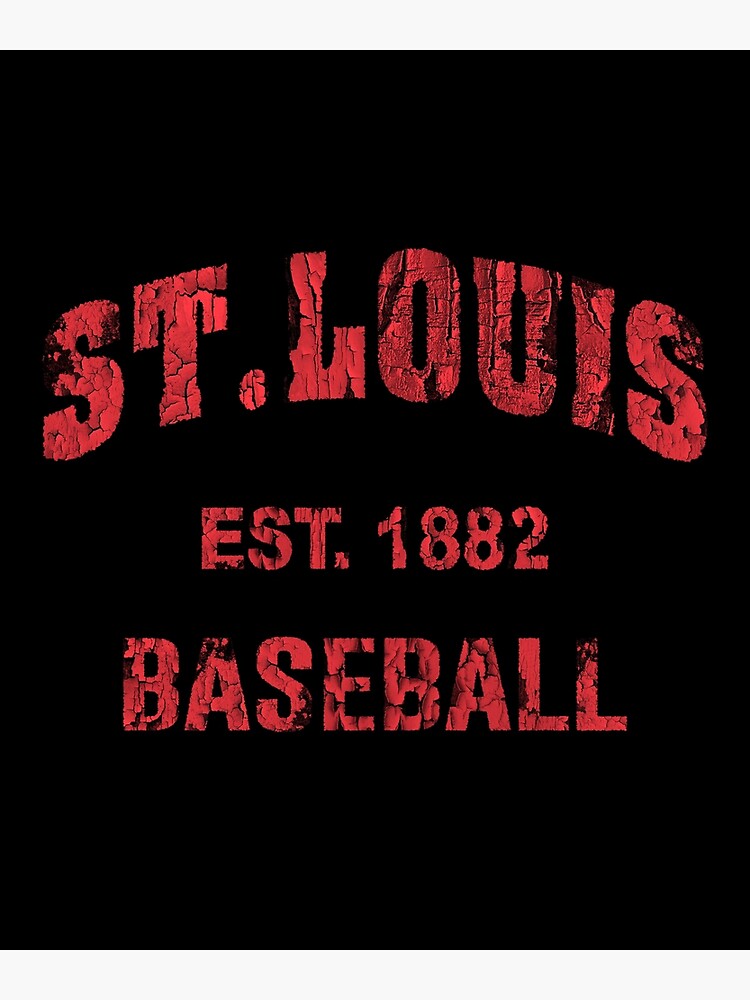  Vintage St. Louis Baseball Skyline Cardinal Retro
