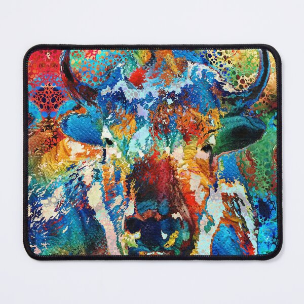 Item preview, Buffalo Art Colorful Animal by Sharon Cummings designed and sold by Sharon Cummings Art.