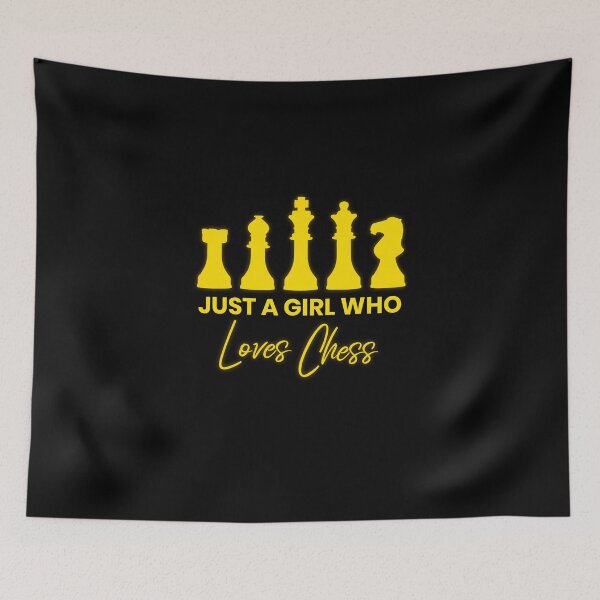 Item preview, Just A Girl Who Loves Chess designed and sold by ProArtzilla.