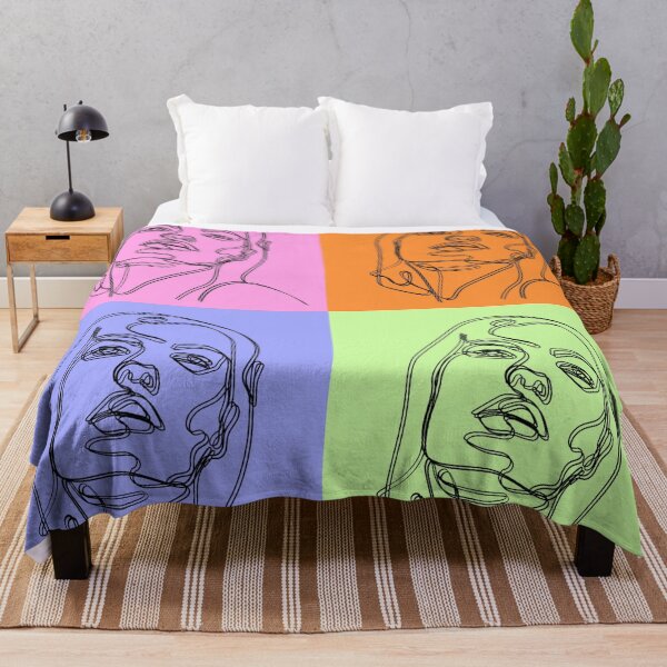 Item preview, Woman in colour Pop art style designed and sold by rkaidesigns.