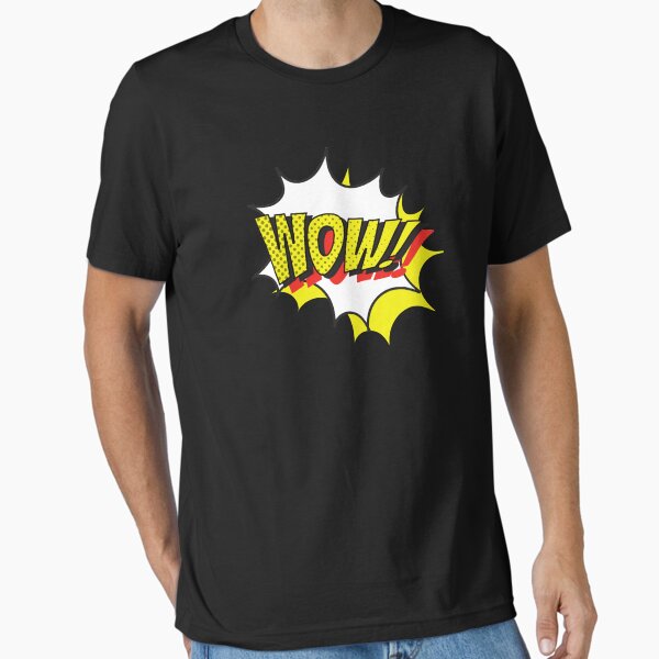 Vista previa del artículo con la obra «wow día de camiseta gratis», diseñado y vendido por Abdelhakim-ben.
