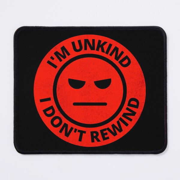 Item preview, I Don't Rewind VHS Grumpy Face designed and sold by MovieVigilante.