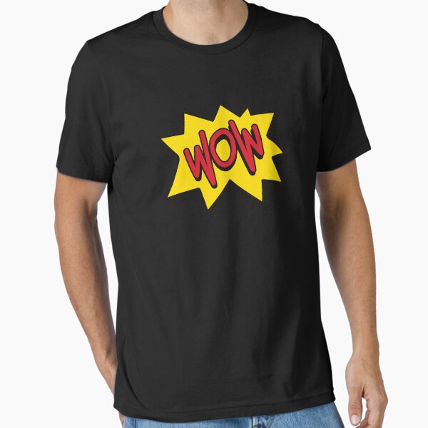 Vista previa del artículo con la obra « wow día de camiseta gratis», diseñado y vendido por Abdelhakim-ben.